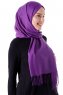 Demet - Hijab Pashmina Viola Scuro