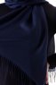 Demet - Hijab Pashmina Blu Navy