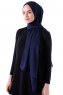 Hadise - Hijab Chiffon Blu Navy Scuro
