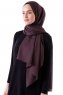 Hadise - Hijab Chiffon Marrone Scuro