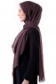 Hadise - Hijab Chiffon Marrone Scuro