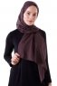 Hadise - Hijab Chiffon Marrone Scuro