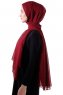 Hadise - Hijab Chiffon Bordeaux Scuro