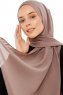 Esra - Hijab Chiffon Taupe Scuro