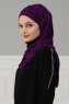 Amy - Turbante Di Cotone Viola - Ayse Turban