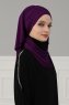 Amy - Turbante Di Cotone Viola - Ayse Turban