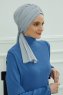Amy - Turbante Di Cotone Grigio Chiaro