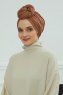 Amy - Turbante Di Cotone Caramel