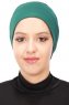 Stella - Turbante Di Cotone Verde Scuro