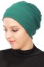 Stella - Turbante Di Cotone Verde Scuro