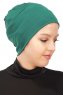 Stella - Turbante Di Cotone Verde Scuro