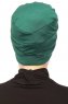 Stella - Turbante Di Cotone Verde Scuro