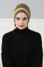 Elsa - Turbante Di Cotone Cachi & Mostarda