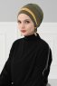 Elsa - Turbante Di Cotone Cachi & Mostarda