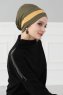 Elsa - Turbante Di Cotone Cachi & Mostarda