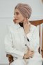 Laura - Turbante Di Cotone Taupe