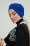 Laura - Turbante Di Cotone Blu