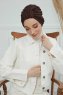 Laura - Turbante Di Cotone Marrone