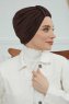 Laura - Turbante Di Cotone Marrone
