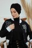 Laura - Turbante Di Cotone Nero