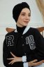Laura - Turbante Di Cotone Nero