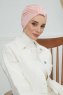Laura - Turbante Di Cotone Rosa Antico