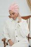Laura - Turbante Di Cotone Rosa Antico