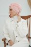 Laura - Turbante Di Cotone Rosa Antico