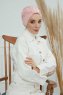 Laura - Turbante Di Cotone Rosa Antico
