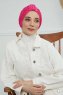 Laura - Turbante Di Cotone Fucsia