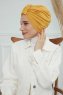 Laura - Turbante Di Cotone Mostarda