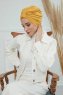 Laura - Turbante Di Cotone Mostarda