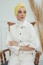 Laura - Turbante Di Cotone Giallo