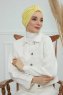 Laura - Turbante Di Cotone Giallo