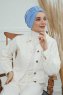 Laura - Turbante Di Cotone Sky Blue