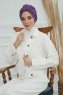 Laura - Turbante Di Cotone Violet