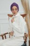 Laura - Turbante Di Cotone Violet