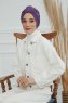Laura - Turbante Di Cotone Violet