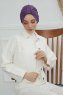 Laura - Turbante Di Cotone Violet
