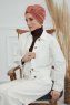 Laura - Turbante Di Cotone Salmone