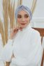 Astrid - Turbante Di Cotone Grigio Chiaro