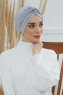 Astrid - Turbante Di Cotone Grigio Chiaro