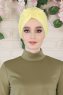 Agnes - Turbante Di Cotone Giallo - Ayse Turban