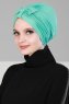Agnes - Turbante Di Cotone Turchese - Ayse Turban