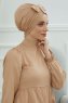 Agnes - Turbante Di Cotone Sand