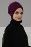 Wilma - Turbante Di Cotone Viola - Ayse Turban