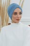 Wilma - Turbante Di Cotone Sky Blue
