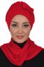 Bianca - Turbante Di Cotone Rosso
