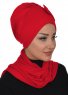 Bianca - Turbante Di Cotone Rosso