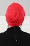 Linda - Turbante Di Cotone Rosso - Ayse Turban